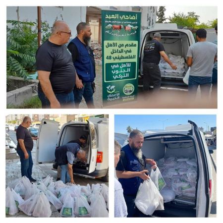 الأعمال الخيرية- الحركة الإسلامية: 3901 أضحية و 178 ألف مستفيد من لحوم الأضاحي في اليمن وسوريا والخارج
